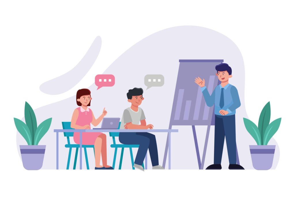 Osoba vykonávajúca individuálne školenia na mieru v miestnosti